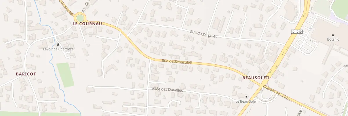 Plan du 33B Rue de Beausoleil à Gradignan