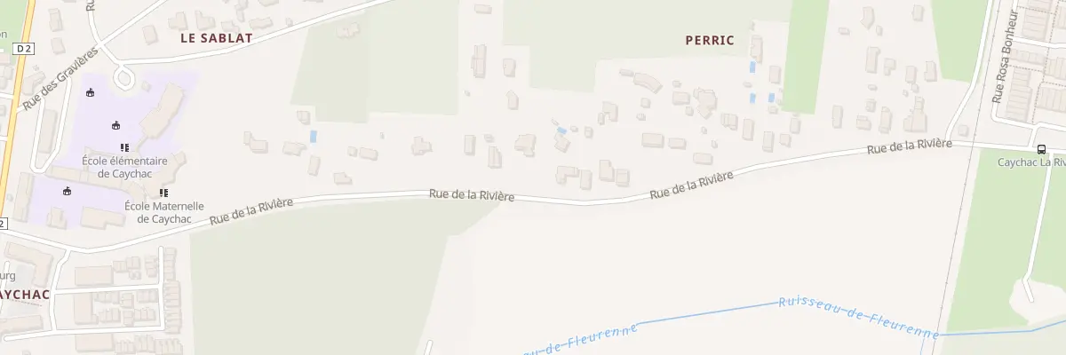 Plan du 46B Rue de la Rivière à Blanquefort