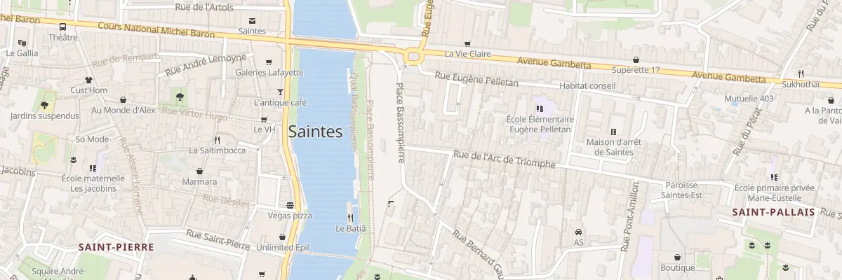 Plan du 5 Rue Arc de Triomphe à Saintes