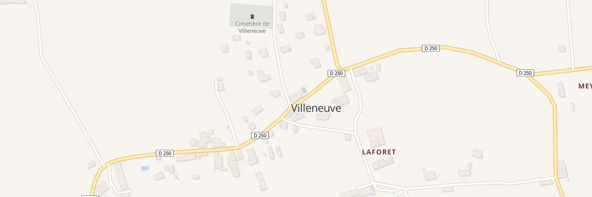Plan du 101 Le Bourg à Villeneuve