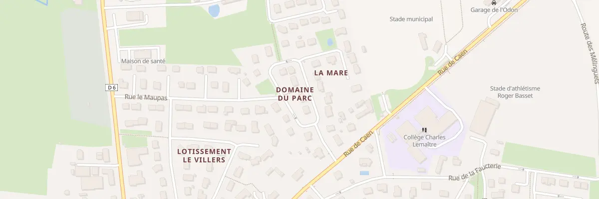 Plan du 3 Rue du Parc - Aunay sur Odon aux Monts d’Aunay