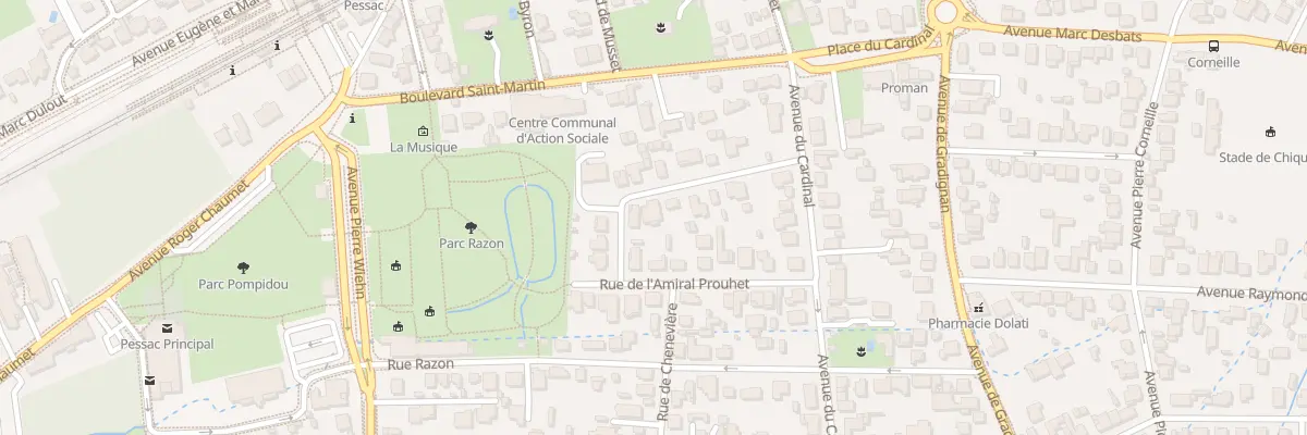 Plan du 24 Rue Amiral Prouhet à Pessac