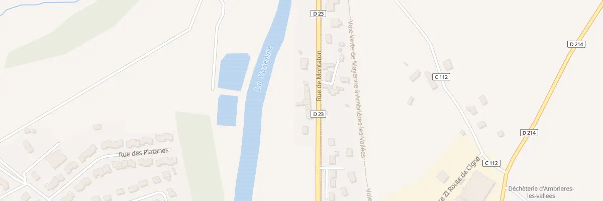 Plan du 13 Rue de Montaton à Ambrières-les-Vallées