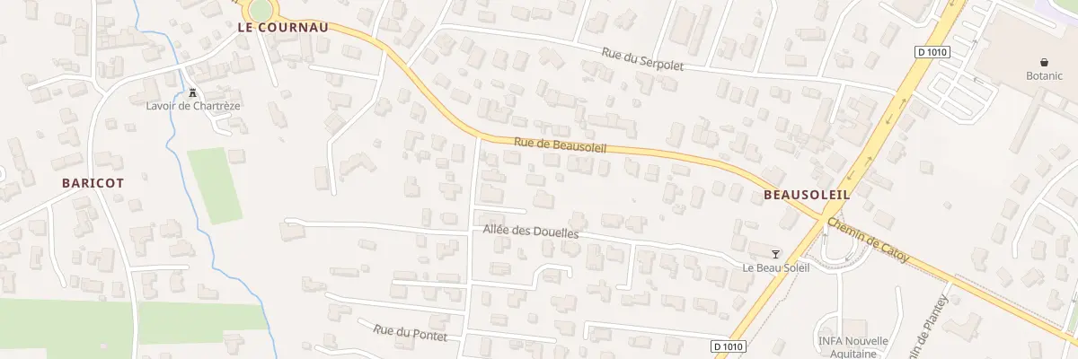 Plan du 2A Rue du Pontet à Gradignan