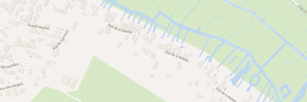 Plan du 26 Rue de la Belette au Vanneau-Irleau