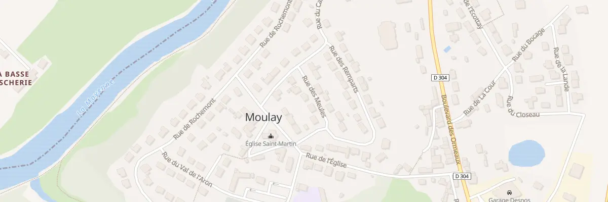 Plan du 36 Rue des Meules à Moulay