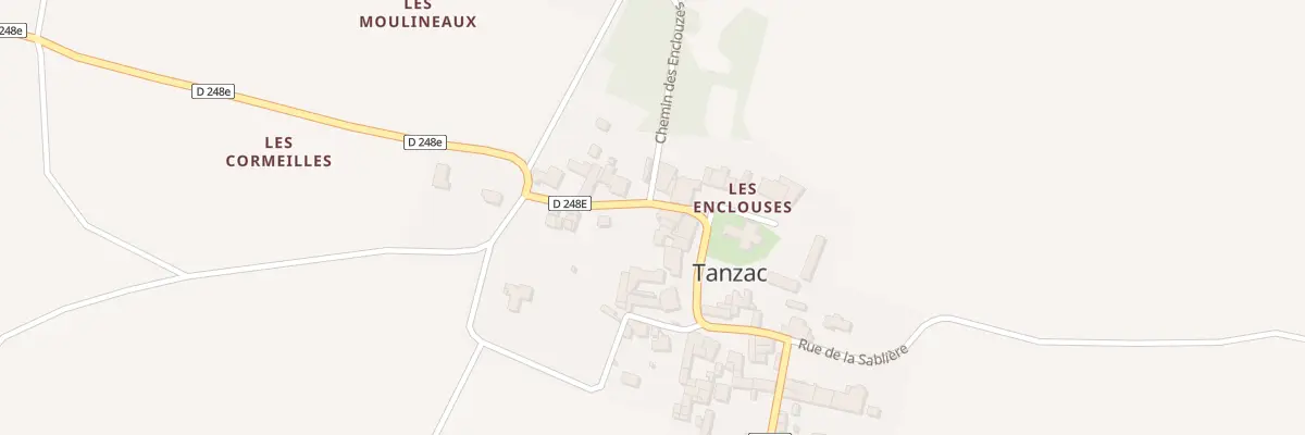 Plan du 3 Rue de l’Eglise à Tanzac