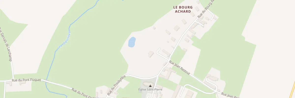 Plan du 60 Le Bourg à Vaux-sur-Seulles