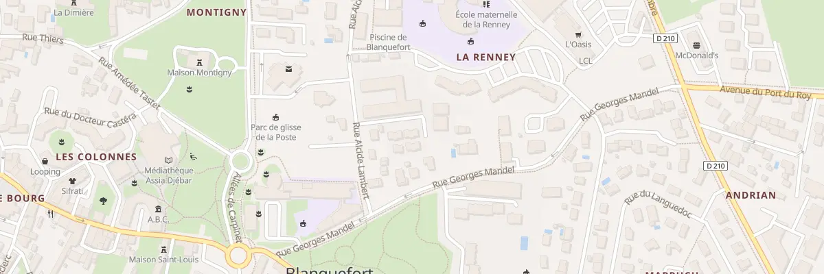 Plan du 10 Rue Marie Curie à Blanquefort
