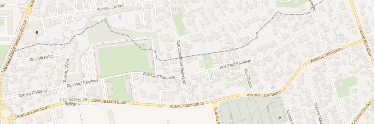 Plan du 9 Rue Alexandre Millerand à Pessac