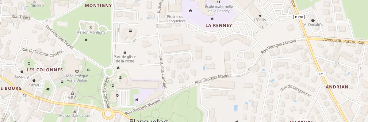 Plan du 8 Rue Marie Curie à Blanquefort