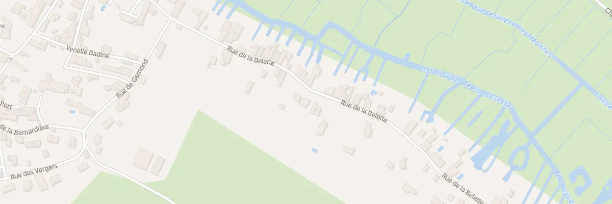 Plan du 24 Rue de la Belette au Vanneau-Irleau