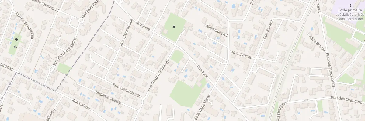 Plan du 70 Rue Jude à Bordeaux
