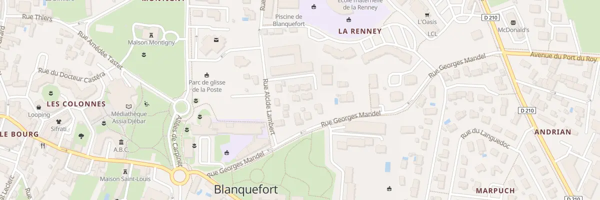 Plan du 16 Rue Marie Curie à Blanquefort