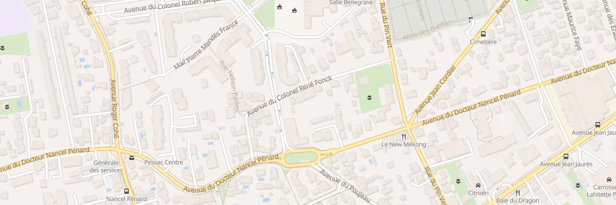 Plan du 16 Rue du Colonel Fonck à Pessac