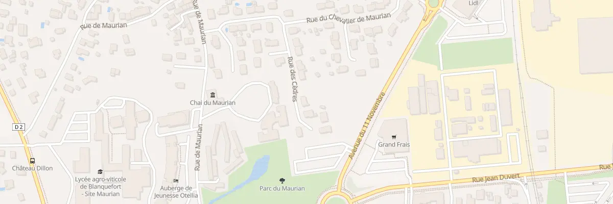 Plan du 10 Rue des Cèdres à Blanquefort