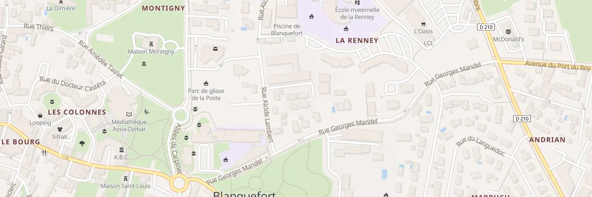 Plan du 6 Rue Marie Curie à Blanquefort