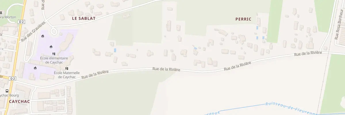 Plan du 40 Rue de la Rivière à Blanquefort
