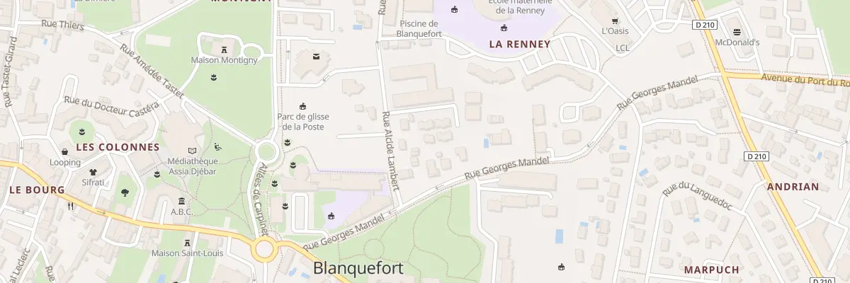 Plan du 14 Rue Marie Curie à Blanquefort