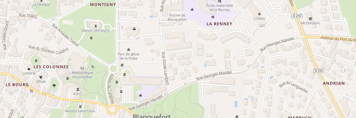 Plan du 2 Rue Marie Curie à Blanquefort
