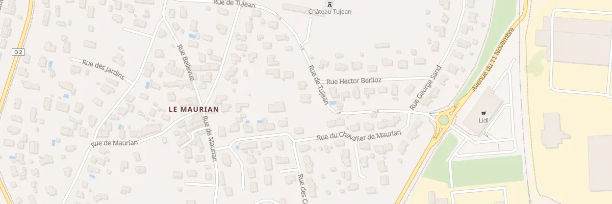 Plan du 43A Rue de Tujean à Blanquefort