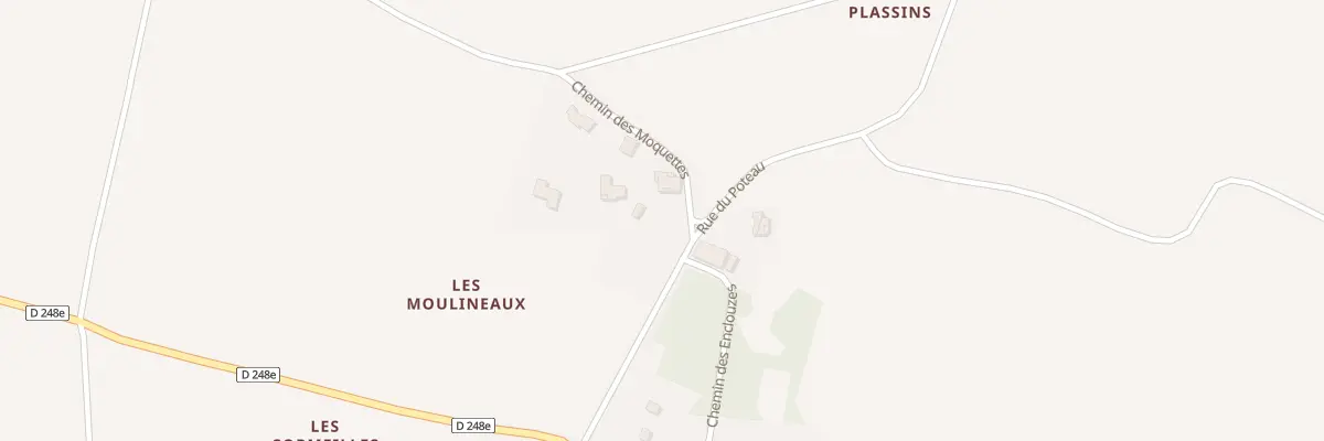 Plan du 1 Chem des Moquettes à Tanzac