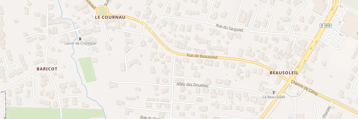 Plan du 28 Rue de Beausoleil à Gradignan