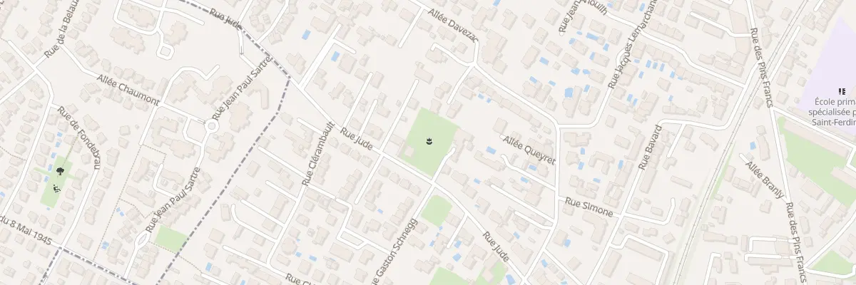 Plan du 89 Rue Jude à Bordeaux