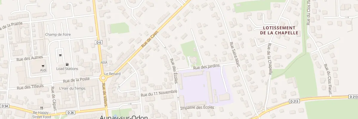 Plan du 16 Rue des Ecoles - Aunay Odon aux Monts d’Aunay