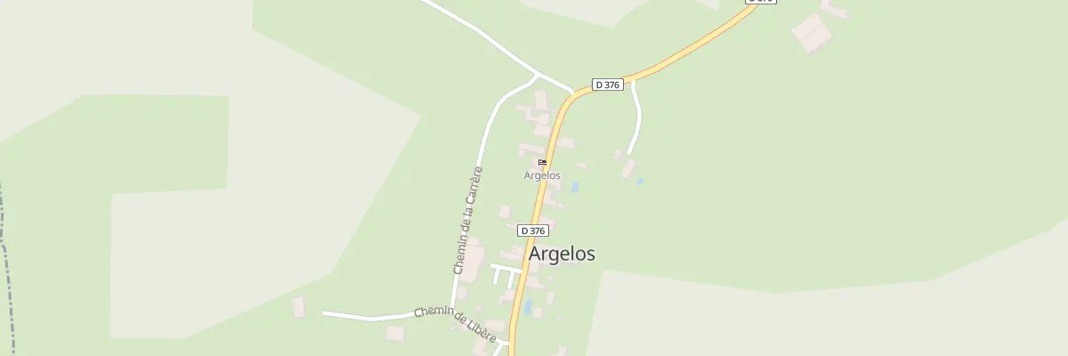 Plan du 381 Rte du Luy de France à Argelos