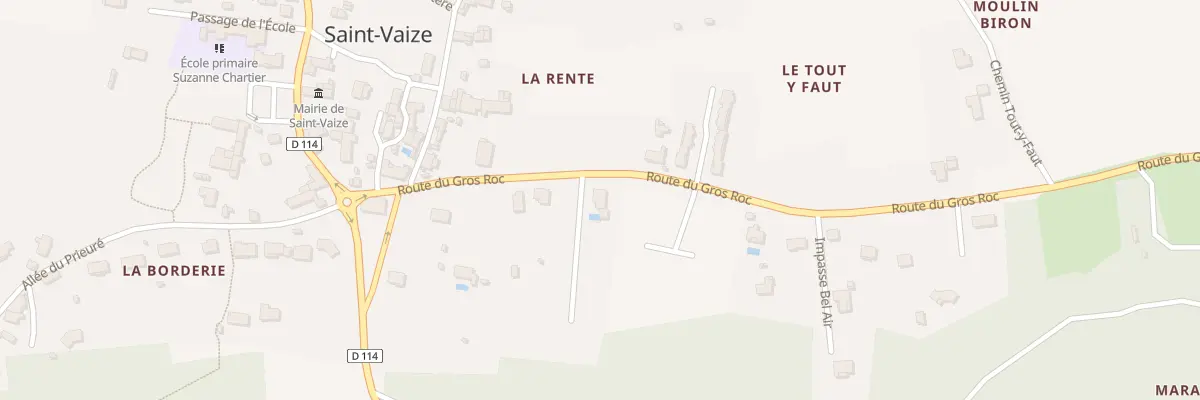 Plan du 22 Rte du Gros Roc à Saint-Vaize