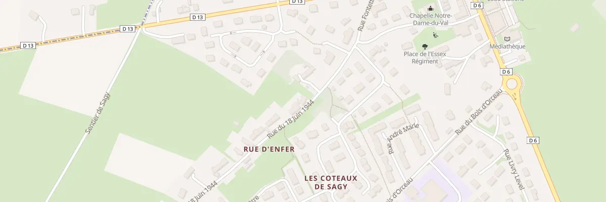 Plan du 12 Rue du 18 Juin 1944 à Tilly-sur-Seulles