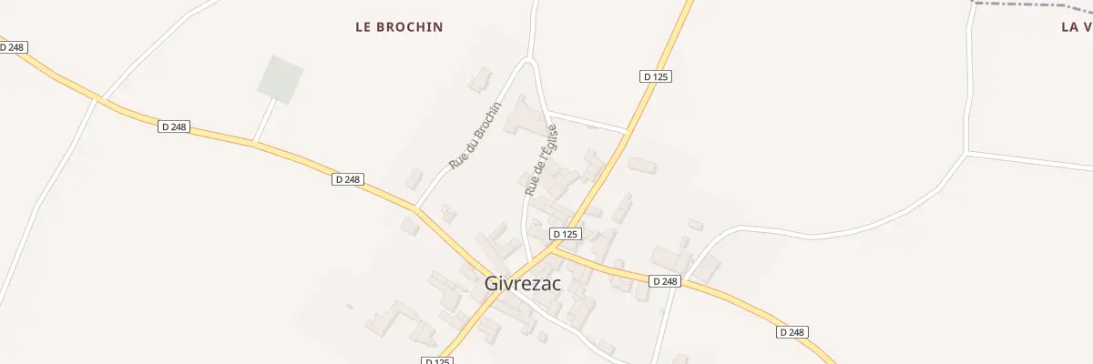 Plan du 6 Rue de l’Eglise à Givrezac