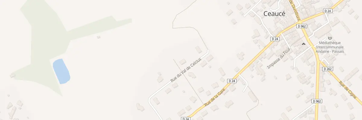 Plan du 17 Rue du Val de Celcius à Ceaucé