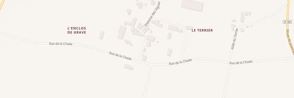 Plan du 4 Imp de la Chade à Villars-en-Pons