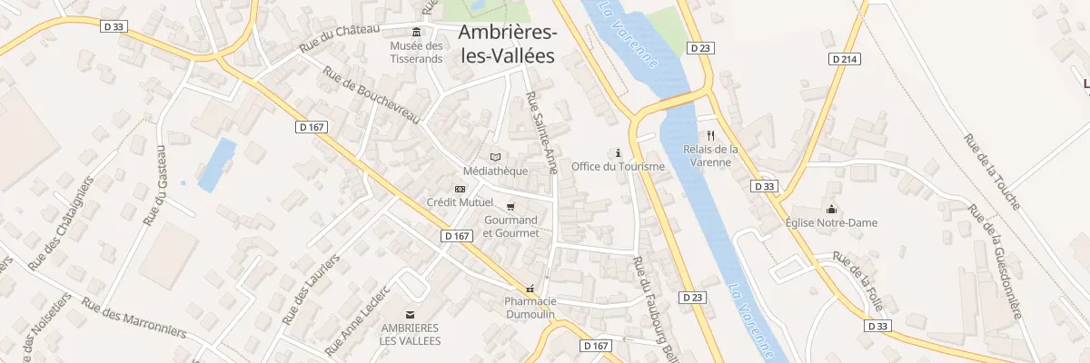 Plan du 2 Rue des Halles à Ambrières-les-Vallées