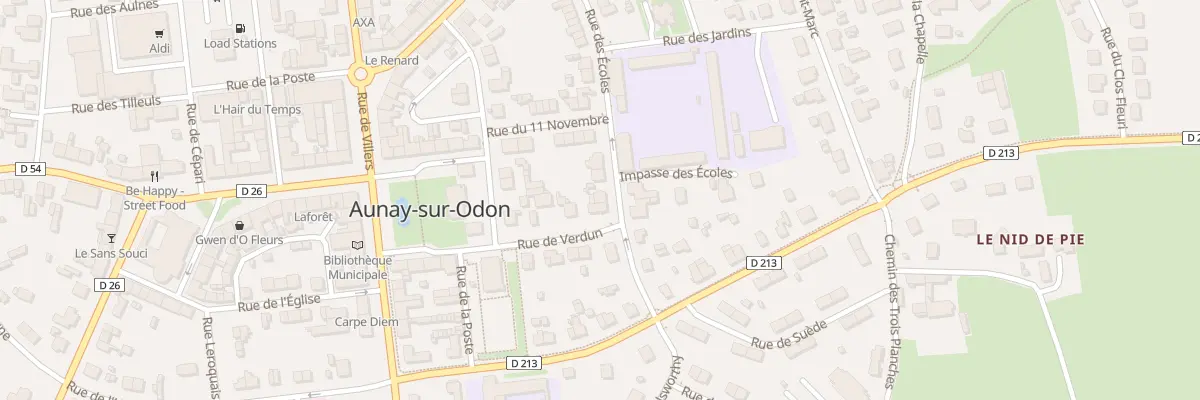 Plan du 7 Rue des Ecoles - Aunay Odon aux Monts d’Aunay