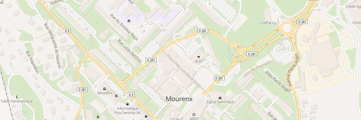 Plan du 28 Pl Pierre Et Marie Curie à Mourenx
