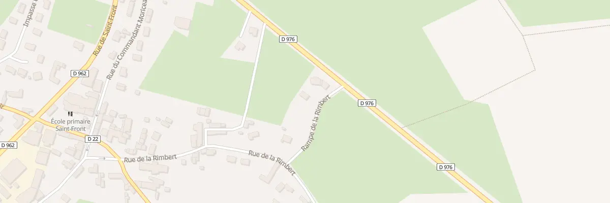 Plan du 13 Rue de la Rimbert à Domfront en Poiraie