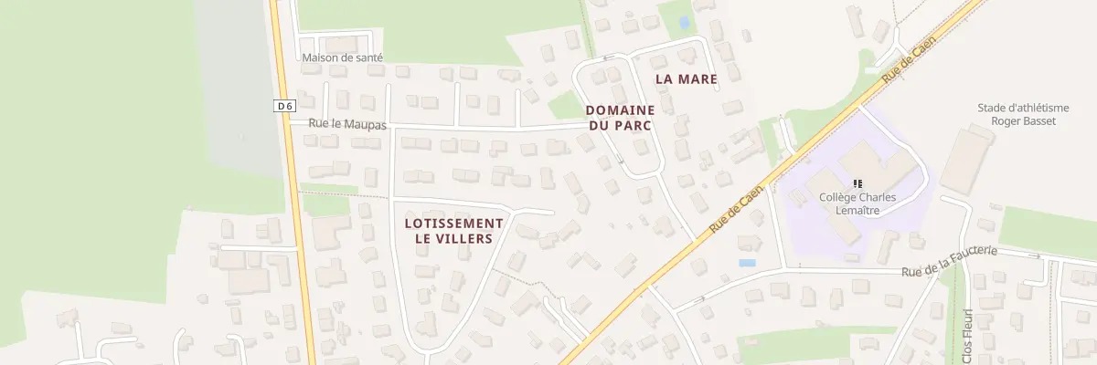 Plan du 44 Rue Le Saucey - Aunay / Odon aux Monts d’Aunay