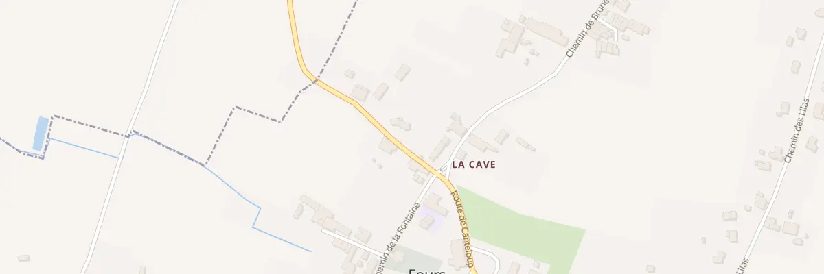 Plan du 7 Rte de Canteloup à Fours