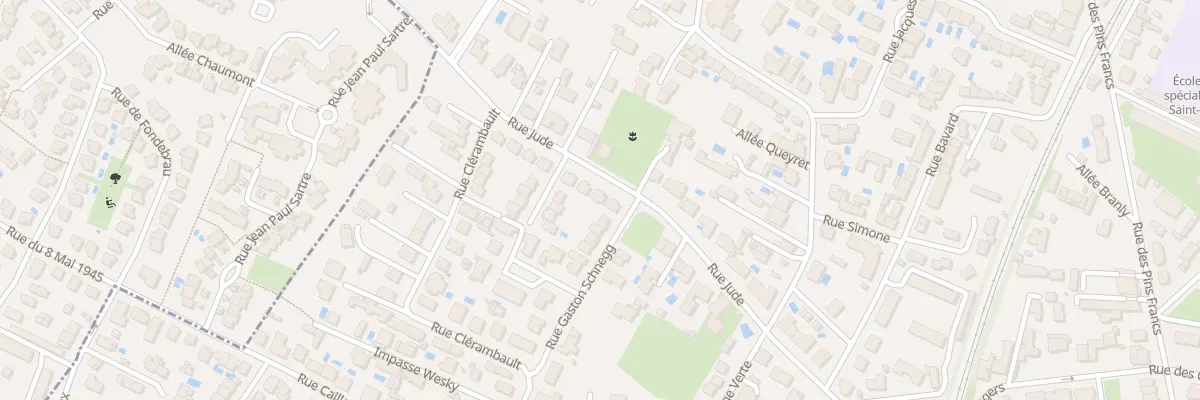 Plan du 76 Rue Jude à Bordeaux