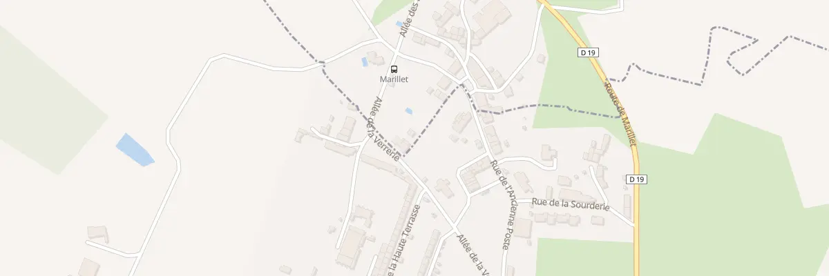 Plan du 8 All de la Verrerie à Marillet