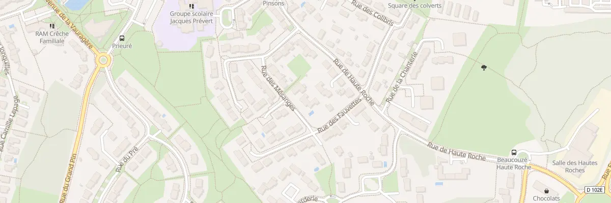 Plan du 9 Rue des Mésanges à Beaucouzé