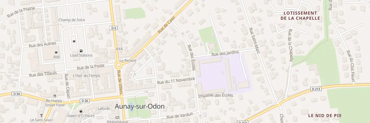 Plan du 17 Rue des Ecoles - Aunay Odon aux Monts d’Aunay