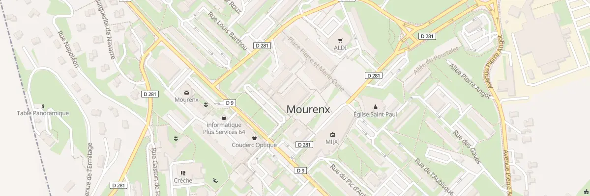 Plan du 17 Pl Des Pyrénées à Mourenx