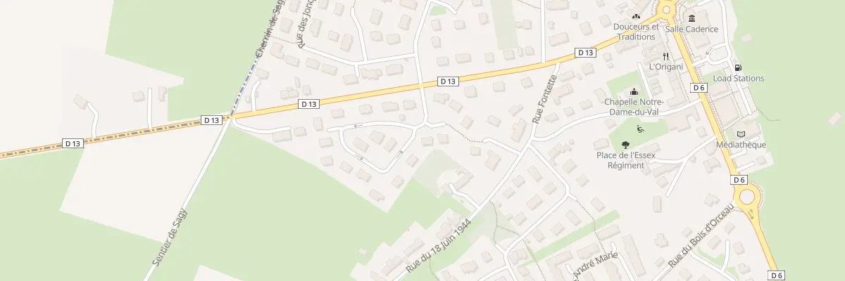 Plan du 25 Rue des Érables à Tilly-sur-Seulles