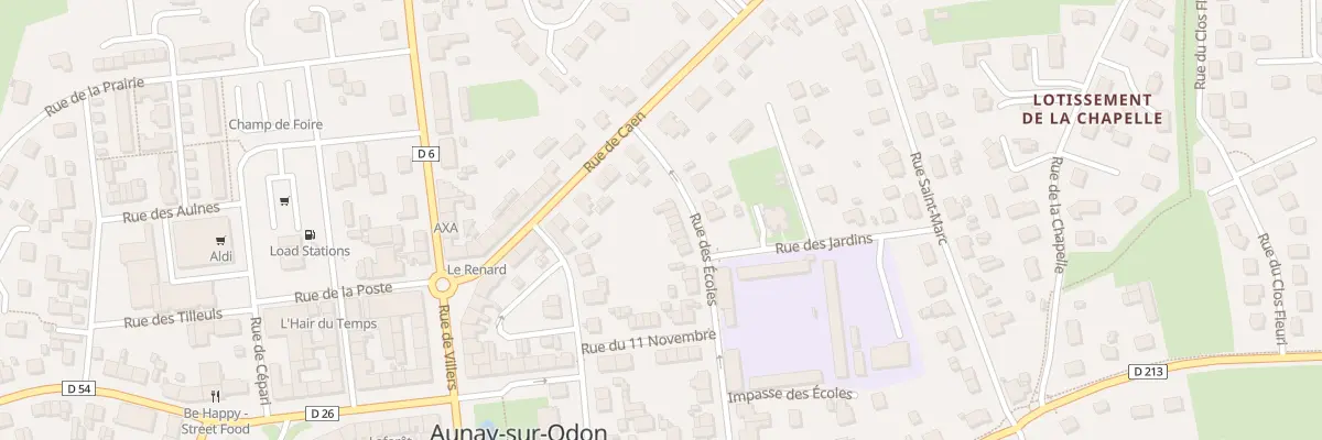 Plan du 29 Rue des Ecoles - Aunay Odon aux Monts d’Aunay