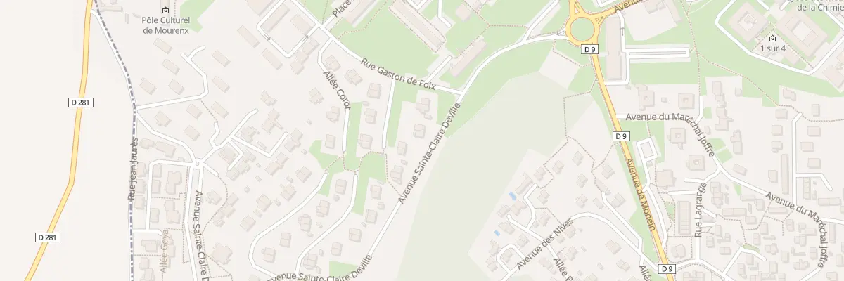 Plan du 8 Av Sainte Claire Deville à Mourenx