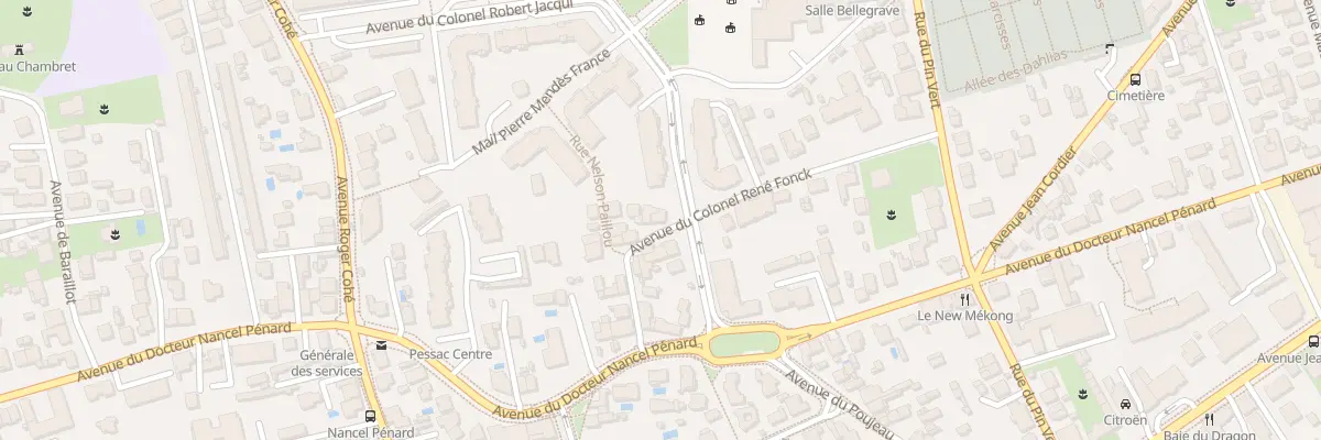 Plan du 21 Rue du Colonel Fonck à Pessac